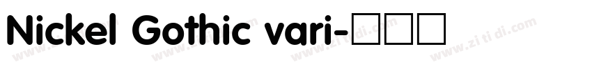 Nickel Gothic vari字体转换